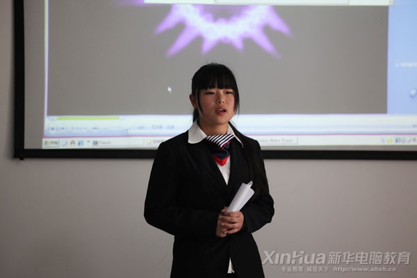 学生选手激情四射的演讲中
